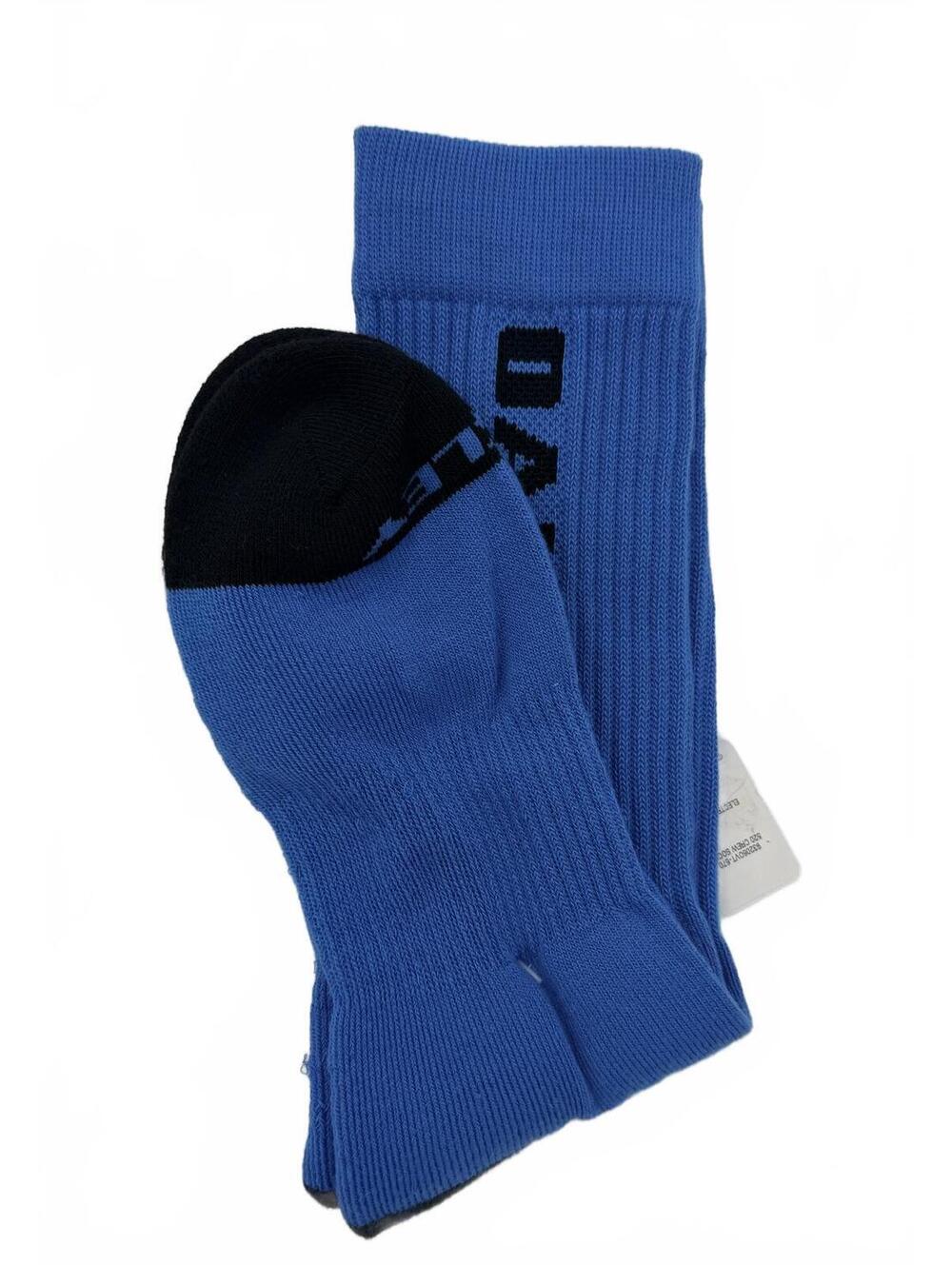 Oakley 932060VT-670 Crew Socks Electric Blue/Black Men's Med - Picture 2 of 3